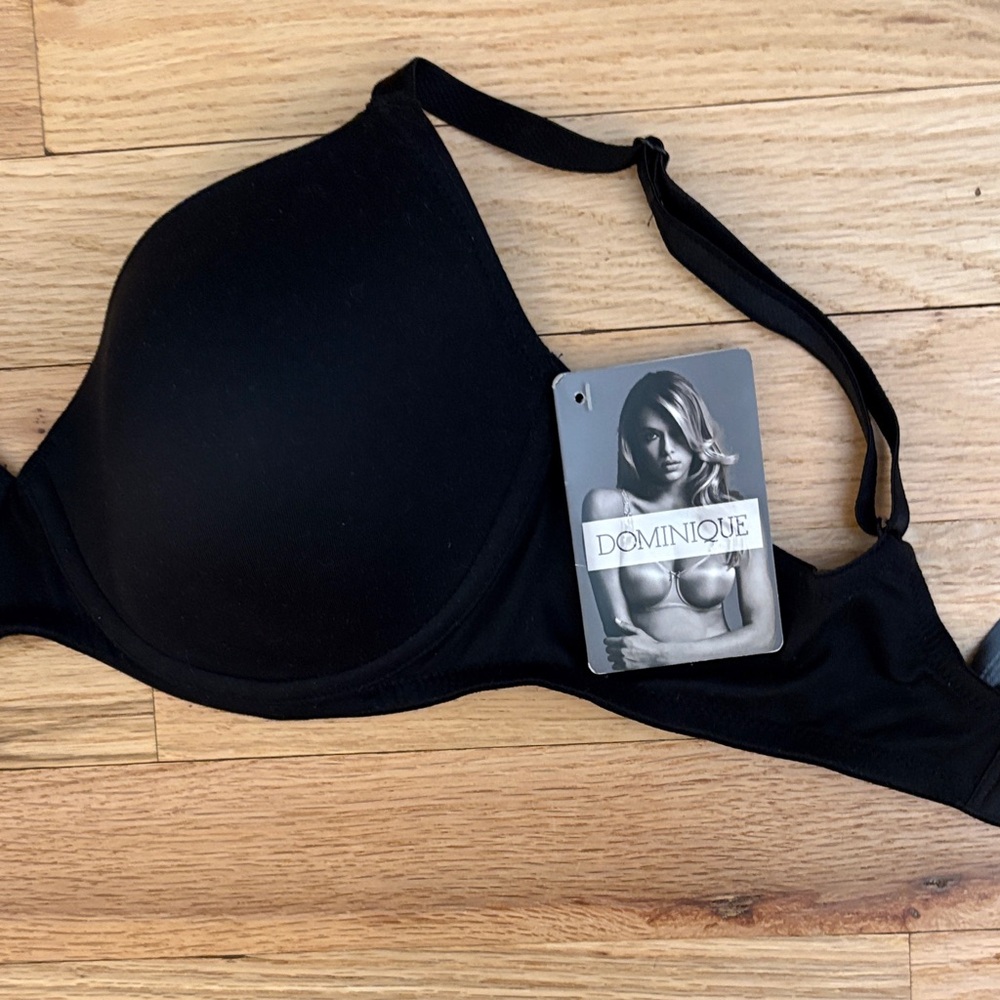 Dominique Black Seamless Molded Bra